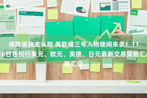 保险板块龙头股 美联储三号人物晚间来袭！11月6日各投行美元、欧元、英镑、日元最新交易策略汇总