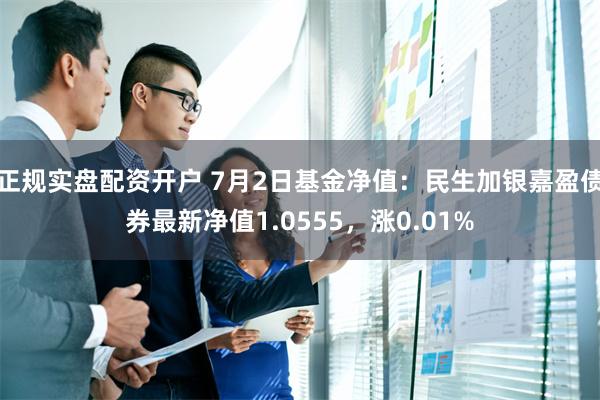 正规实盘配资开户 7月2日基金净值：民生加银嘉盈债券最新净值1.0555，涨0.01%