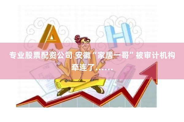 专业股票配资公司 安徽“家居一哥”被审计机构牵连了……