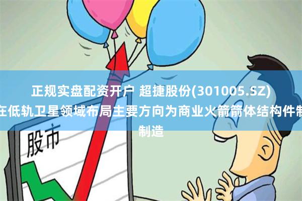 正规实盘配资开户 超捷股份(301005.SZ)：在低轨卫星领域布局主要方向为商业火箭箭体结构件制造